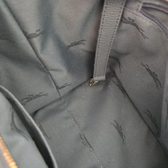 Authentic Longchamp Large Mailbox  Leather Tote Bag in Slate Blue - Picture 7 of 8